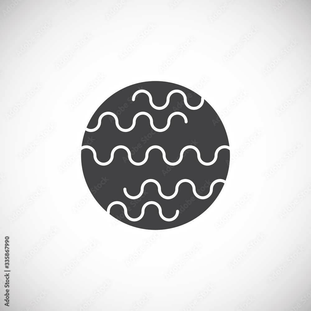Wave related icon on background for graphic and web design. Creative illustration concept symbol for web or mobile app Wave related icon on background for graphic and web design. Creative illustration concept symbol for web or mobile app