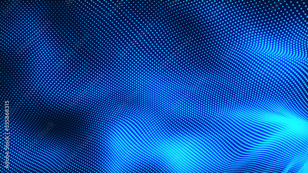 Dot white blue wave light screen gradient texture background. Abstract technology big data digital background. 3d rendering. Dot white blue wave light screen gradient texture background. Abstract technology big data digital background. 3d rendering.