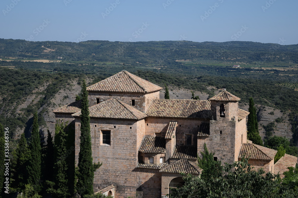 Beautiful medieval village Huesca Spain Europe
