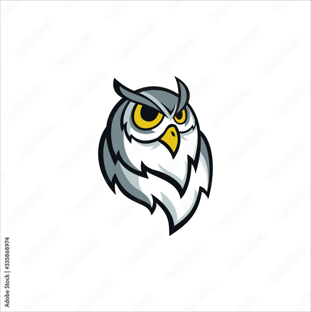 Fototapeta premium owl logo icon design template