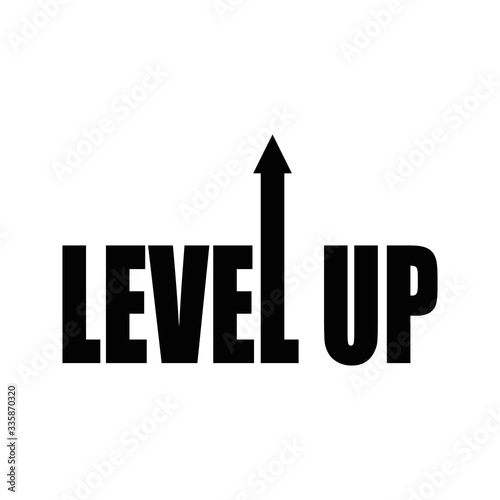 Level up logotype vector template