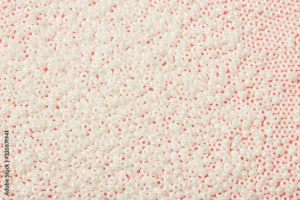 Glass seed beads textured background Glass seed beads textured background