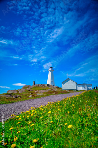 View of Cape Spear Lighthouse National Historic Site at Newfoundland Canada  © Aqnus