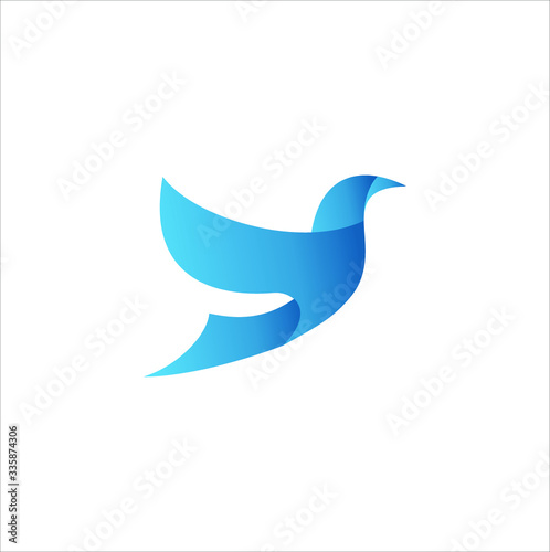 flying bird logo abstract icon vector illustration
