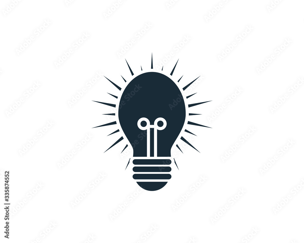 Light Bulb Icon Vector Logo Template Illustration Design Light Bulb Icon Vector Logo Template Illustration Design