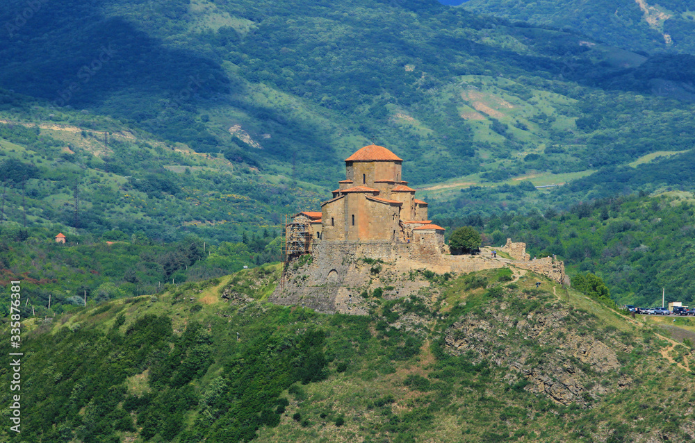 Beautiful, ancient monastery of Jvari. Mtskheta. Georgia.