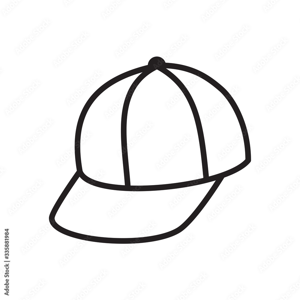cap icon in trendy flat design cap icon in trendy flat design
