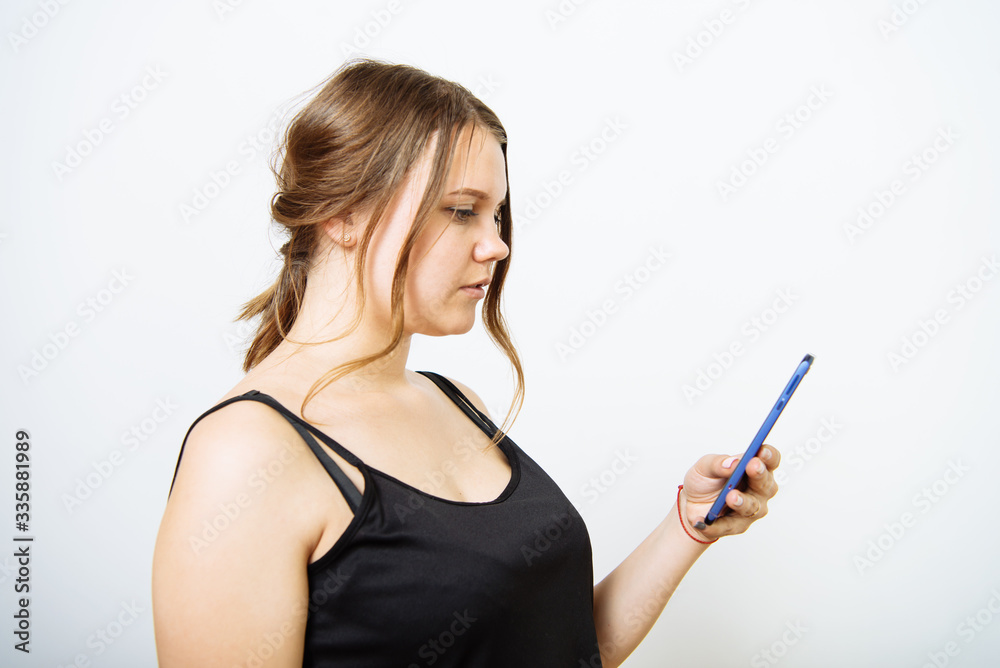 Woman with smartphone