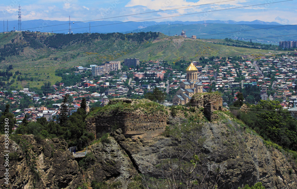 The beautiful fortress of Narikala. Tbilisi. Georgia.
