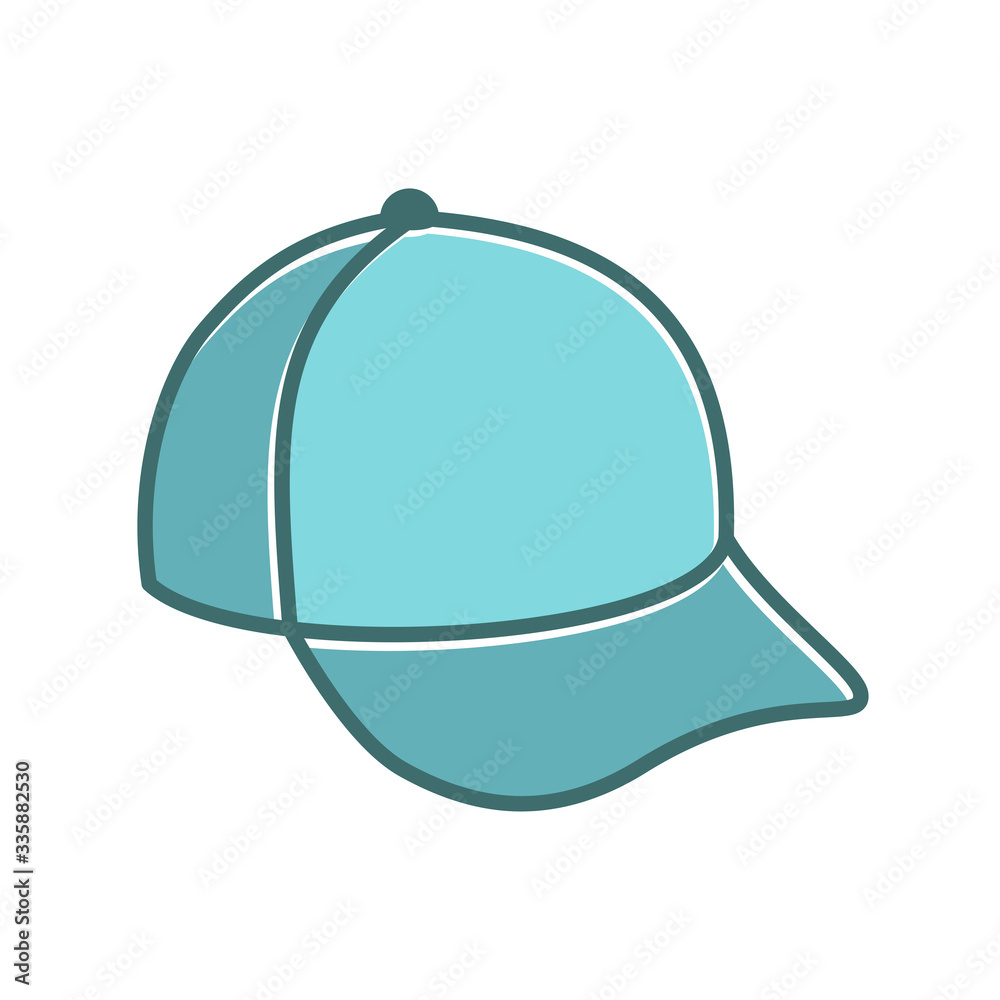 cap icon in trendy flat design cap icon in trendy flat design