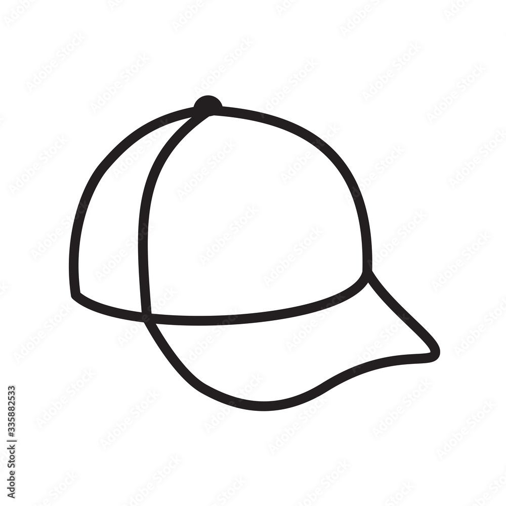 cap icon in trendy flat design cap icon in trendy flat design