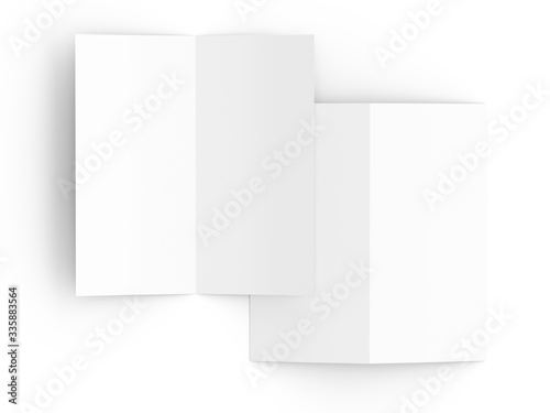 Leaflet folded to DL format - mock up