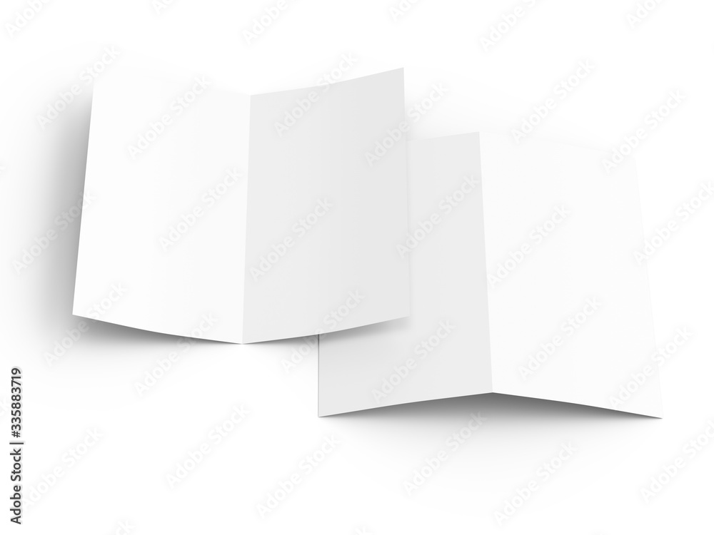 Leaflet folded to DL format - mock up Leaflet folded to DL format - mock up