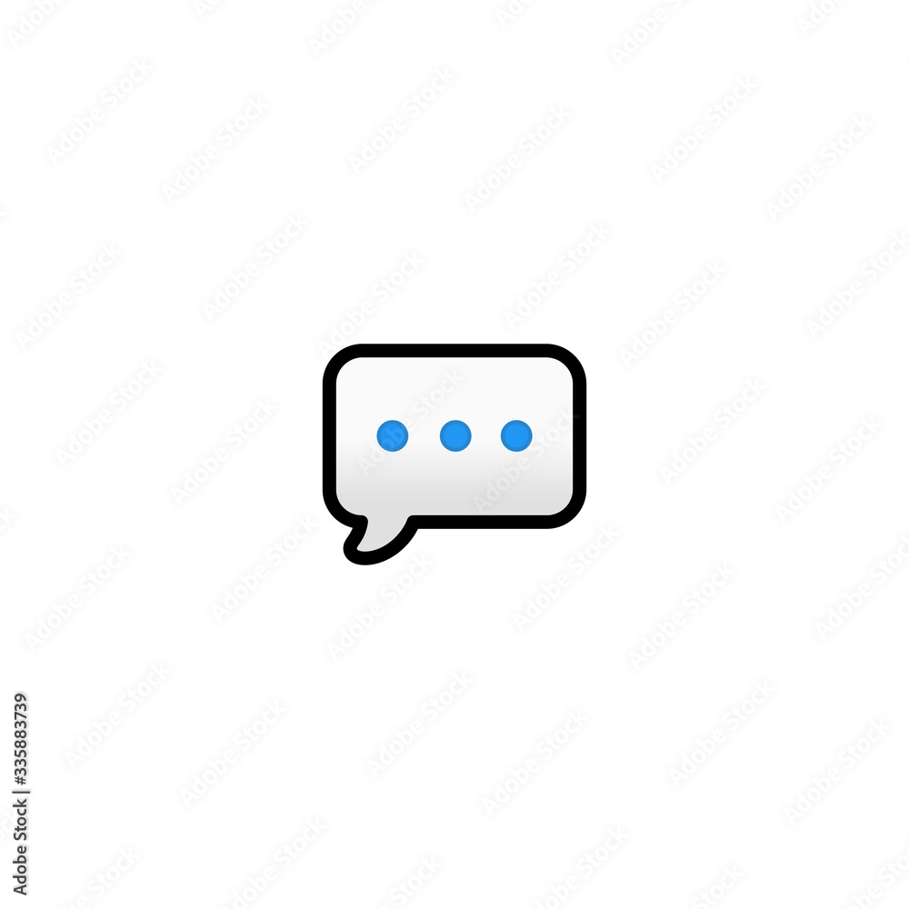 Speech Balloon Isolated Realistic Vector Icon. Thought Bubble, Cloud Illustration Emoji, Emoticon, Icon Speech Balloon Isolated Realistic Vector Icon. Thought Bubble, Cloud Illustration Emoji, Emoticon, Icon