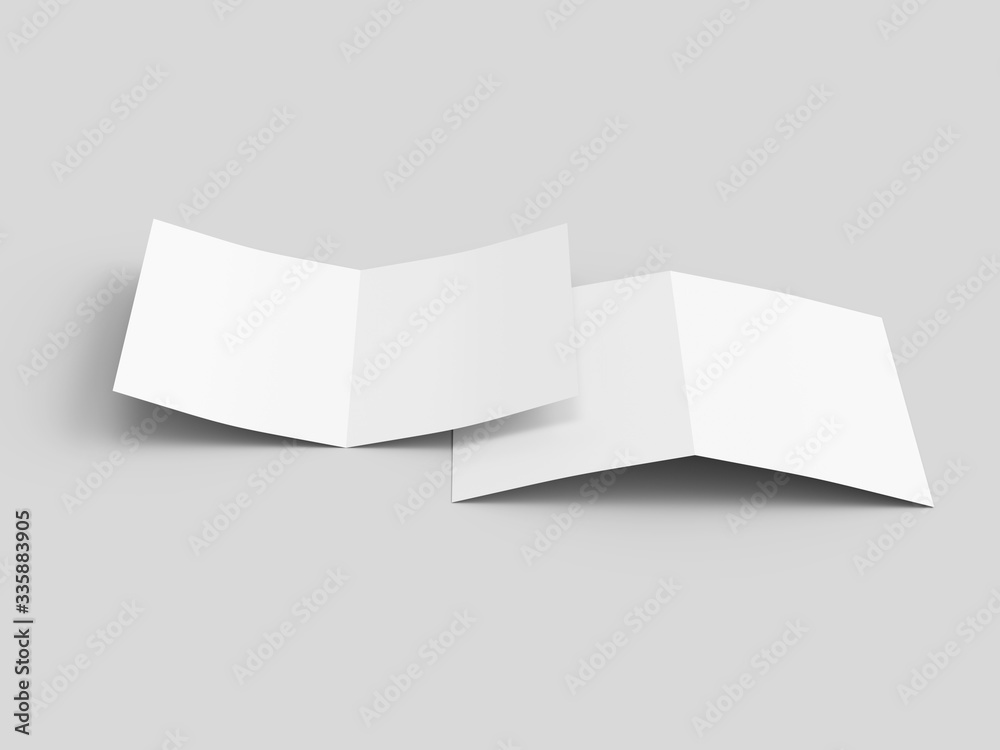 Leaflet folded to DL format - mock up Leaflet folded to DL format - mock up