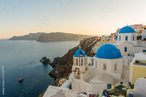 typical Santorini houses in Greece