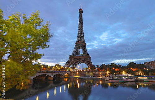 The Eiffel tower is the most popular travel place and global cultural icon of the France and the world. © kovalenkovpetr