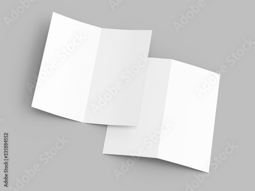 Leaflet folded to DL format - mock up