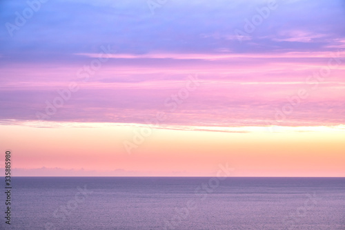 Coucher de soleil sur la Méditerranée