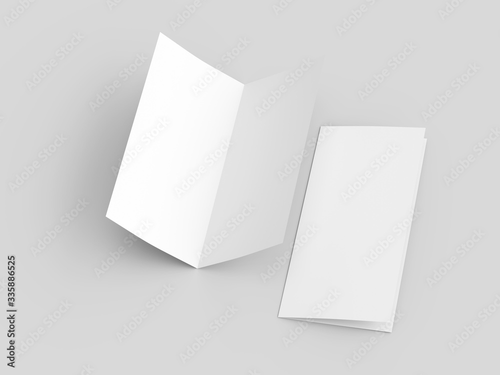 Leaflet folded to DL format - mock up Leaflet folded to DL format - mock up