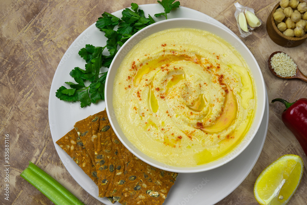 chickpeas hummus with olive oil chickpeas hummus with olive oil