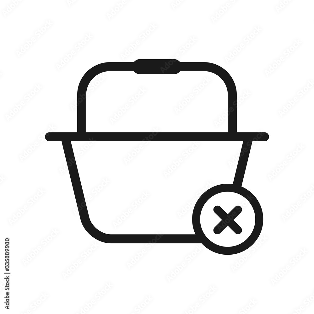 shopping basket icon in trendy flat style vector logo template shopping basket icon in trendy flat style vector logo template