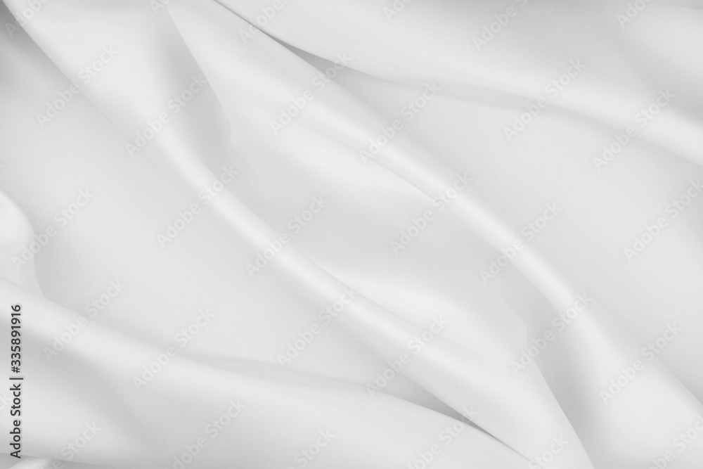 White silk fabric lines