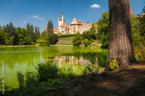Obraz na płótnie Historical Pruhonice Chateau and Park is the part of the UNESCO. Czech Republic w salonie