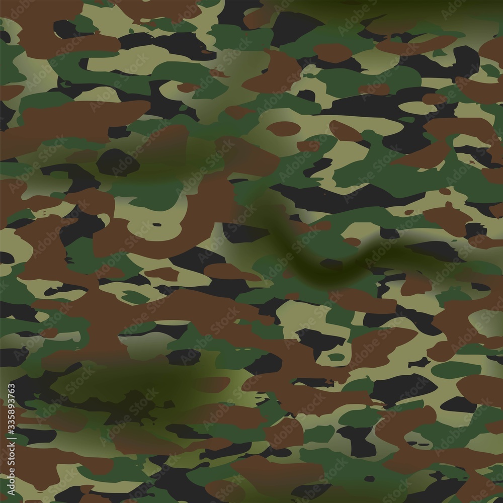 Fototapeta premium vector summer camouflage background pattern. army military textile