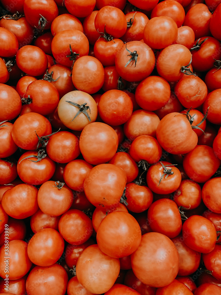 lots of ripe red tomato for eating background