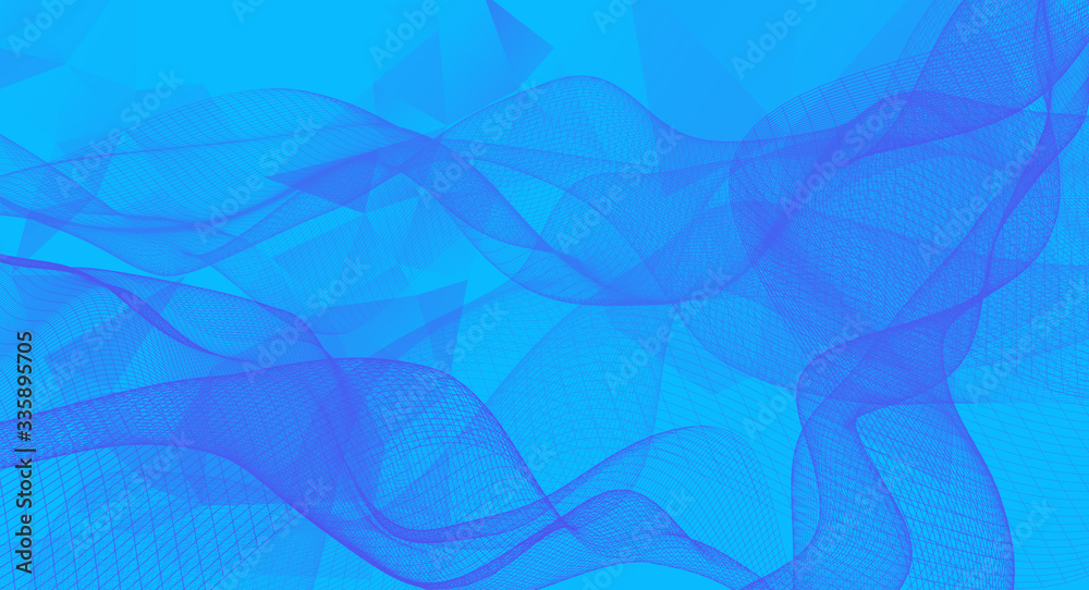 Blue Plexus Abstract wave wallpaper