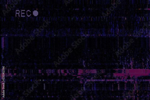 Glitch no signal background pixel noise, bad interference.