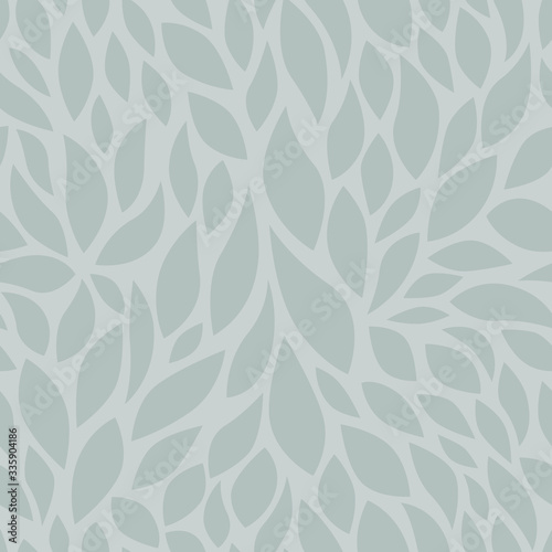 seamless abstract grey leafs background