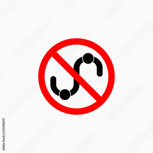 no handshake icon, do not handshake vector