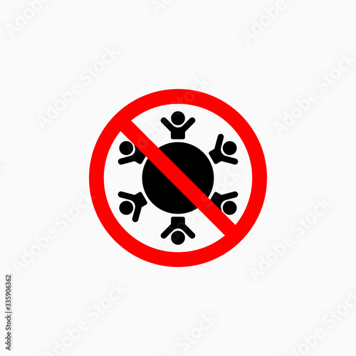 no meeting icon, do not meeting vector