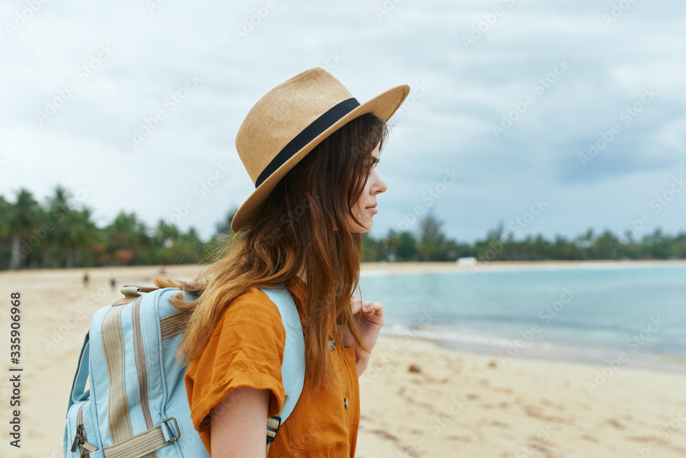 young woman on the beach young woman on the beach
