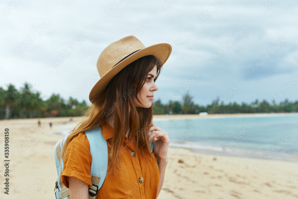 young woman on the beach