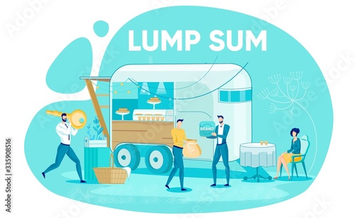 Lump Sum Payment Process with Business People.