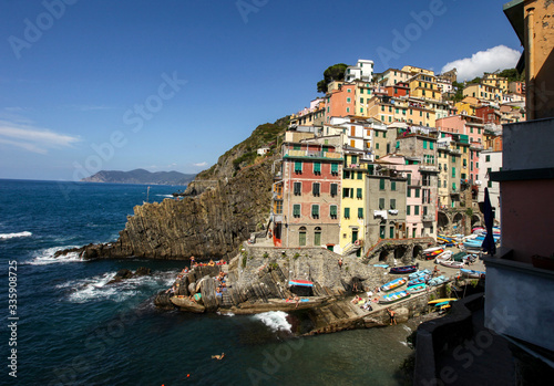  Riomaggiore - one of the cities of Cinque Terre in Italy #335908725