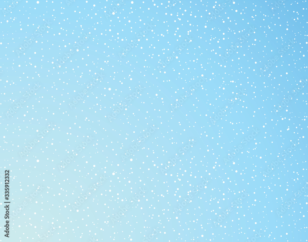 Snow fall. Vector drawing pattern