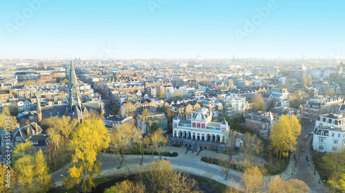 Aerial view the Vondelparkpaviljoen in