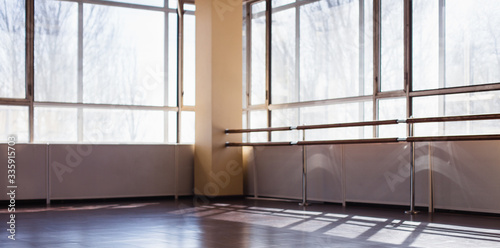 Принти на полотні An empty hall for dance classes to blur