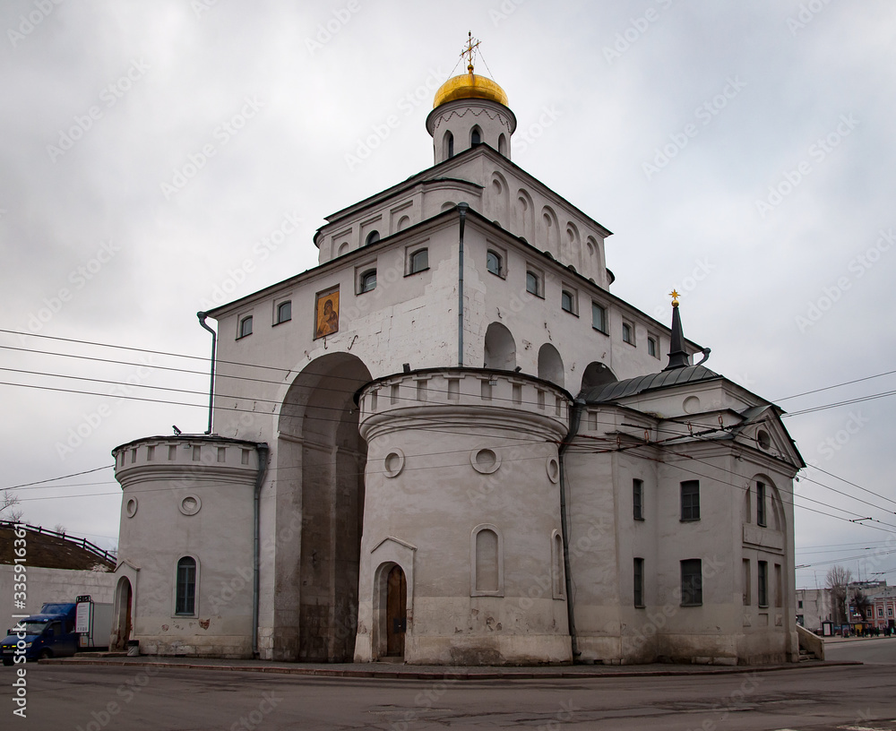 old Russian architecture, the Church in the city of Vladimir