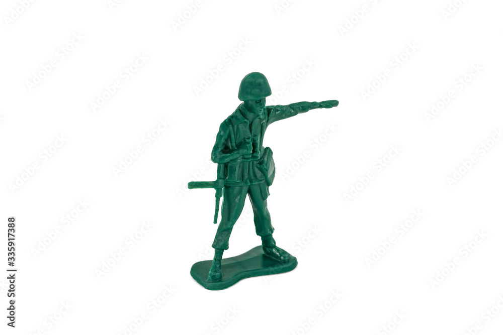 Green toy soldiers on white background. Soldier one on six models. (1/6) Picture ten on sixteen viewing angles. (10/16) Green toy soldiers on white background. Soldier one on six models. (1/6) Picture ten on sixteen viewing angles. (10/16)
