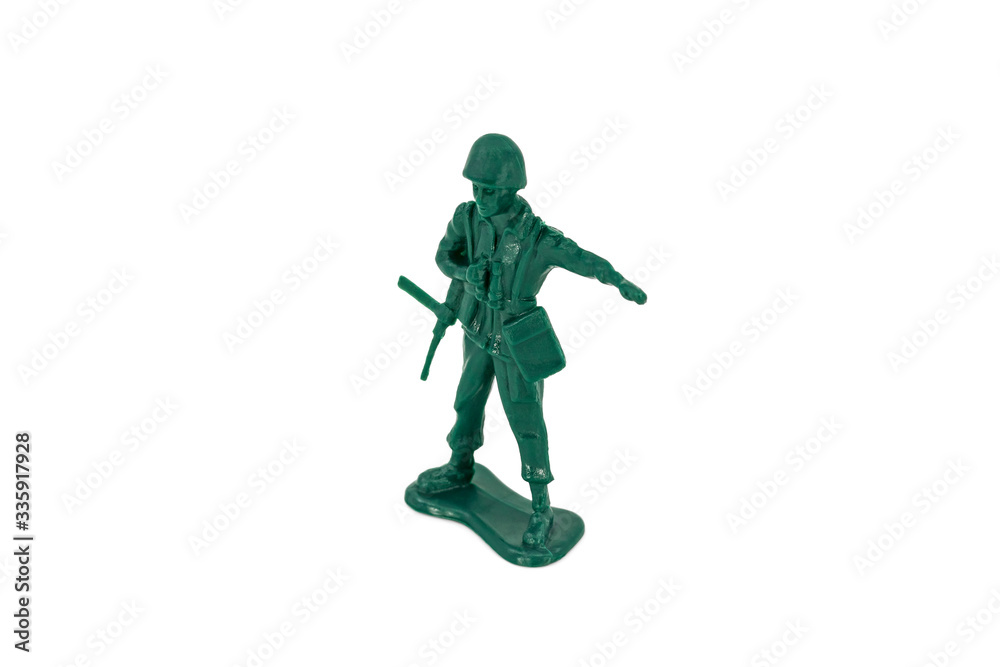 Green toy soldiers on white background. Soldier one on six models. (1/6) Picture sixteen on sixteen viewing angles. (16/16) Green toy soldiers on white background. Soldier one on six models. (1/6) Picture sixteen on sixteen viewing angles. (16/16)