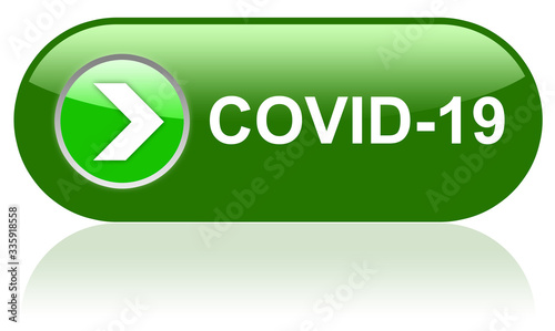 Grüner COVID-19 Button
