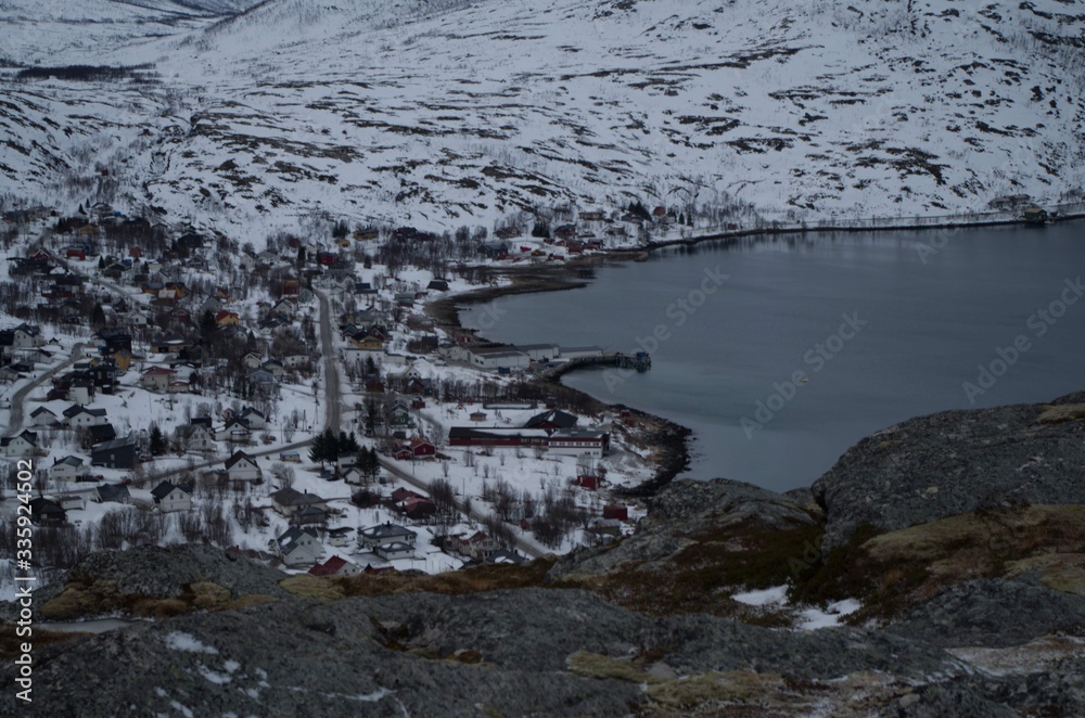 Obraz premium Arctic Landscape Norway Travel Snow Ice 