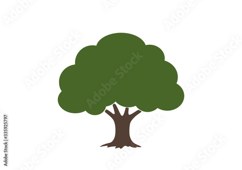tree icon. nature and environment design element. oak isolated vector image