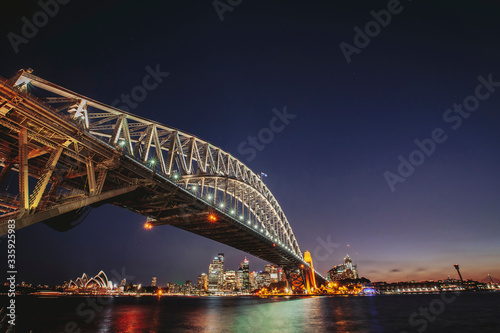 sydney harbour bridge at night © Jacky