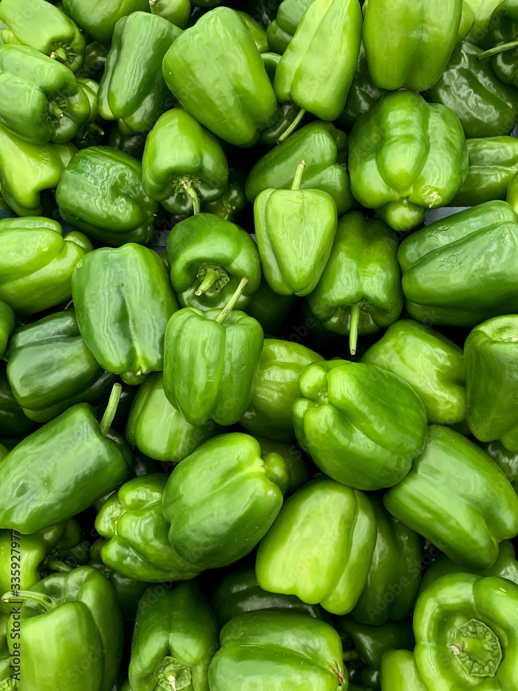lots of Bulgarian pepper vegetables for eating background lots of Bulgarian pepper vegetables for eating background
